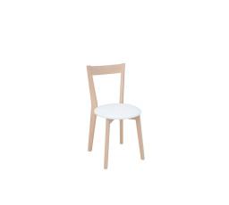 Jídelní židle IKKA dub sonoma/bílá (TX069/TK1089 ekokůže)