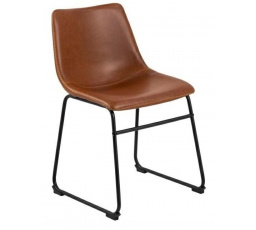 Židle Oregon hnědá PU