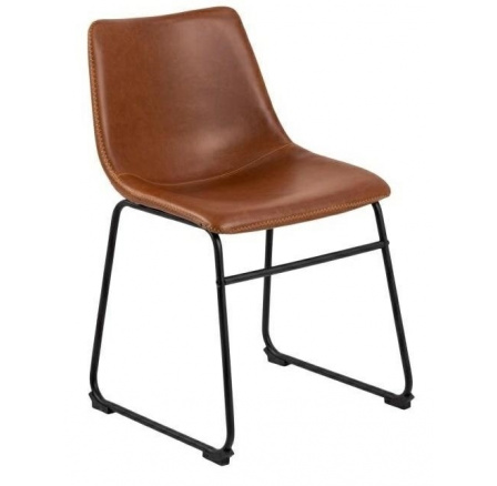 Židle Oregon hnědá PU