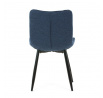 Jídelní židle, modrá, látka, HC-462 BLUE2