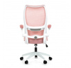 Kancelářská židle, houpací mechanismus, růžová síťovina, KA-C807 PINK