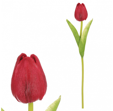Tulipán mini - umělý pěnový, barva červená Tulipán mini - umělý pěnový, barva červená