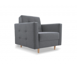 Křeslo GODIVO Tmavě šedé, Norn 15