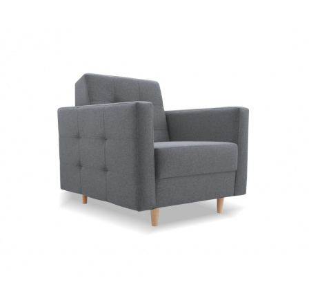 Křeslo GODIVO Tmavě šedé, Norn 15