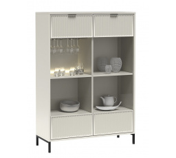 Vitrína LINKaSTYLE LS-8, Kašmír/Černá