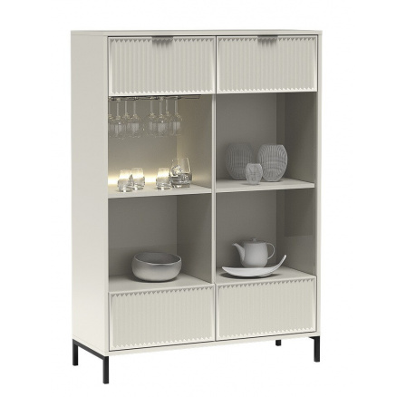 Vitrína LINKaSTYLE LS-8, Kašmír/Černá