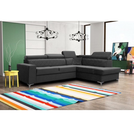 Rohová sedací souprava Silk P šedá Rohová sedací souprava Silk P šedá