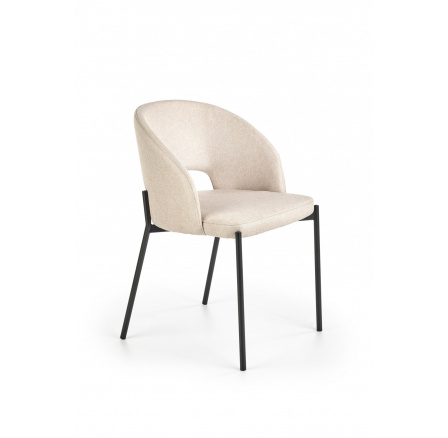 Jídelní židle K373, Béžová/Černá Jídelní židle K373, Béžová/Černá