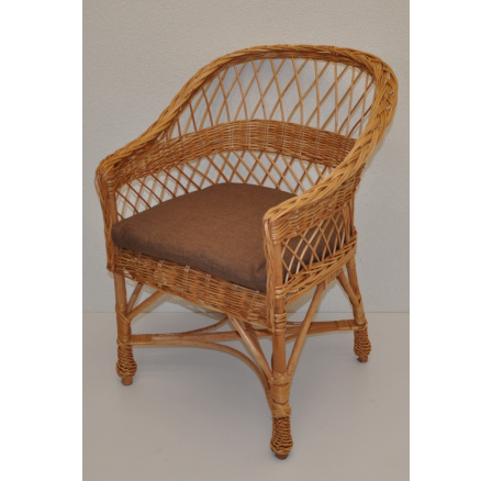 Křeslo Rudnik - polstr hnědý melír Křeslo Rudnik - polstr hnědý melír