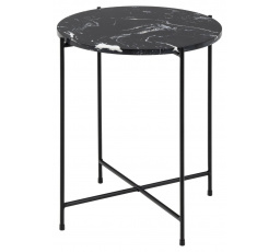 Konferenční stolek Avila vysoký černý mramor