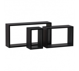Polička, mdf, černá, P-009 BK
