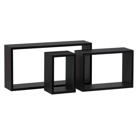 Polička, mdf, černá, P-009 BK Polička, mdf, černá, P-009 BK