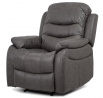 Polohovací křeslo, šedá, látka, TV-4086 GREY