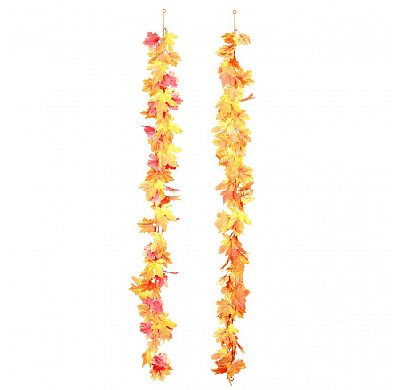 Listí javorové - umělá girlanda, mix 2 barev, cena za 1 ks