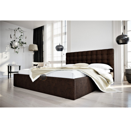 Postel LOFT - 200x200, Rošt v dřevěném rámu