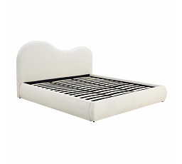 Postel 180x200 TALINN s Úložným Prostorem Krémové Boucle