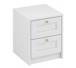Noční stolek REL SN, Bílá/Zlatá