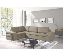 Rohová sedací souprava Alana L sv.hnědá