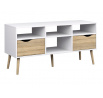 TV komoda RETRO 391, Bílá/Dub