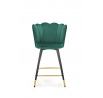 Barová židle H106, tmavě zelená
