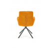 Jídelní otočná židle K495, Hořčicová/Černá