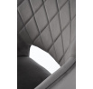 Jídelní otočná židle K535, Šedá/Černá