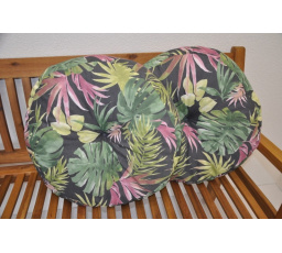 Polštář kulatý velký list Monstera set 2 kusy