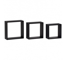 Polička, mdf, černá, P-008 BK