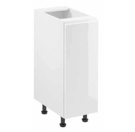 Kuchyňská dolní skřínka ASPEN D30 - Pravá, Bílá/Bílý lesk Kuchyňská dolní skřínka ASPEN D30 - Pravá, Bílá/Bílý lesk