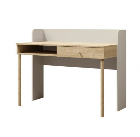Psací stůl Yuva R11, béžová/dub