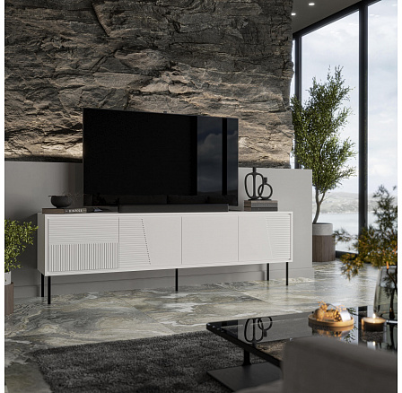 TV komoda ABI 200 4D, bílá TV komoda ABI 200 4D, bílá