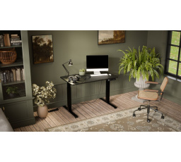 Psací stůl MOON, černý/ san sebastian