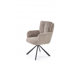 Jídelní otočná židle K572, Šedá/Černá