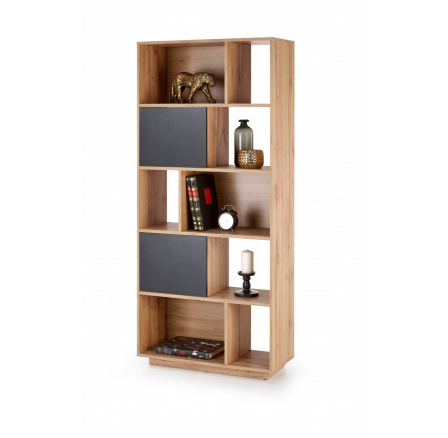 Knihovna REG23, dub wotan / černá