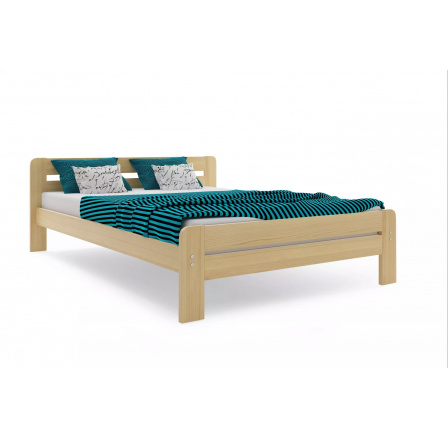 Postel DALLAS s matrací, 120x200 cm, Přírodní