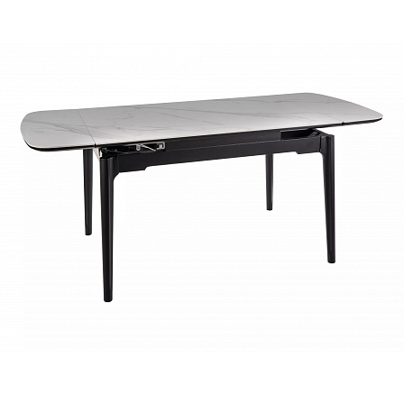 Jídelní stůl SENTO 120, Bílá / Černá