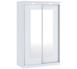 Šatní skříň MORTY 2D2L 120, Bílá