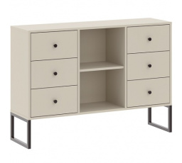 Komoda LINEA 6S, Kašmír/Černá