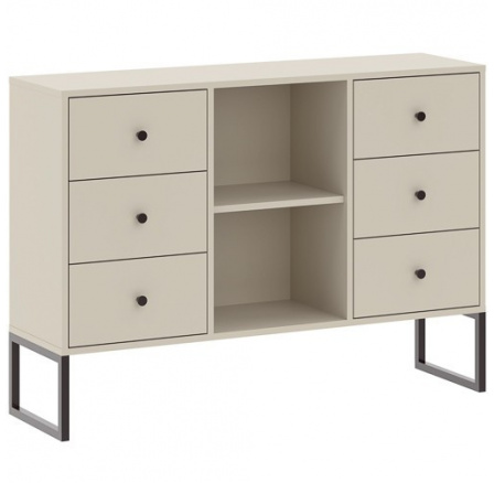 Komoda LINEA 6S, Kašmír/Černá