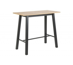 Barový stůl Chara dřevo/černý kov