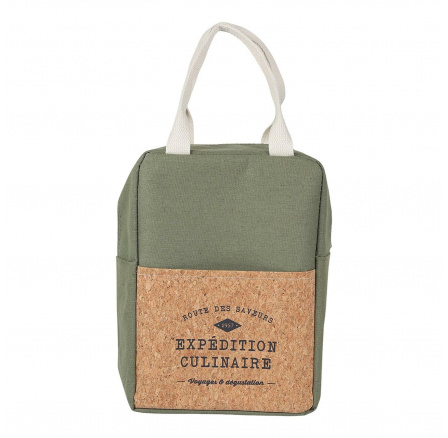 Taška na oběd Refreshing Cork 5l zelená