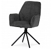 Jídelní židle, šedá, látka, HC-522 GREY2
