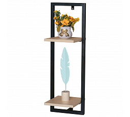 Polička, kov, hnědá, P-073 OAK