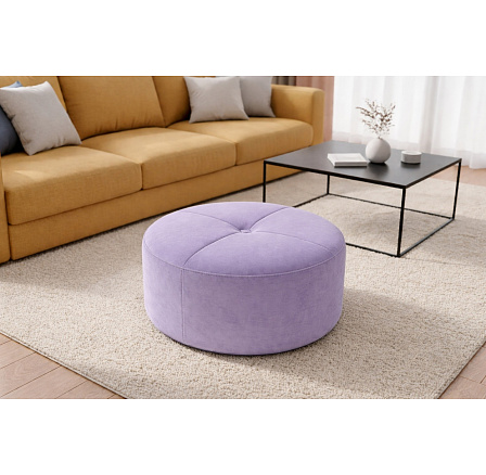 Puf TILIA PIK Ø72 CM MCV2248(ODSTÍN FIALOVÉ) - RYCHLÉ ODESLÁNÍ