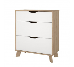 Komoda Iker 703, jackson hickory/bílá