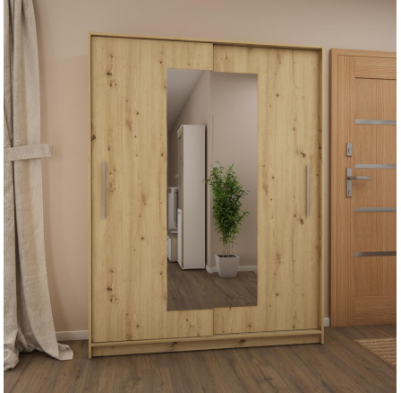 Šatní skříň JULIE 150, Dub artisan