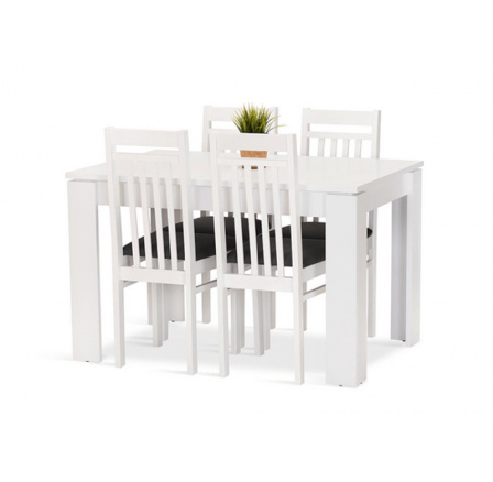 Jídelní set Dante 4 bílá/modrá Jídelní set Dante 4 bílá/modrá