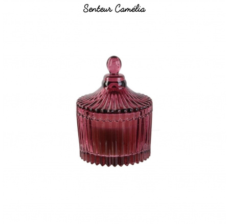 Svíčka z českého skla červená