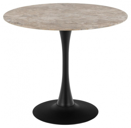 Stůl Malta leštěná keramika hnědá Aberta