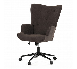 Kancelářské křeslo, hnědá, látka, AK-491 DBR2